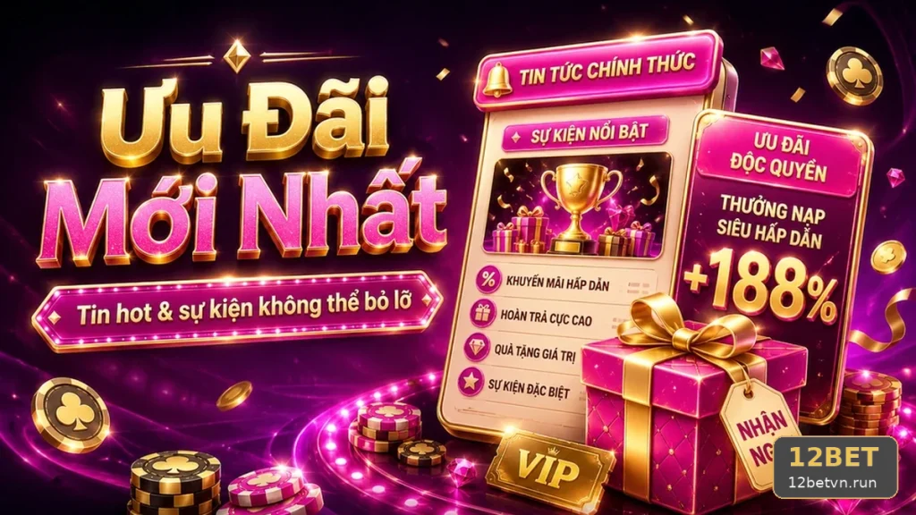 Khuyến Mãi 12BET: Đọc Chi Tiết Giao Diện Tin Mới, Ưu Đãi Và Điều Kiện – Phân Biệt Giá Trị Hiển Thị Với Giá Trị Thực Qua Góc Kiểm Chứng Theo Tên Miền 12betvn.run